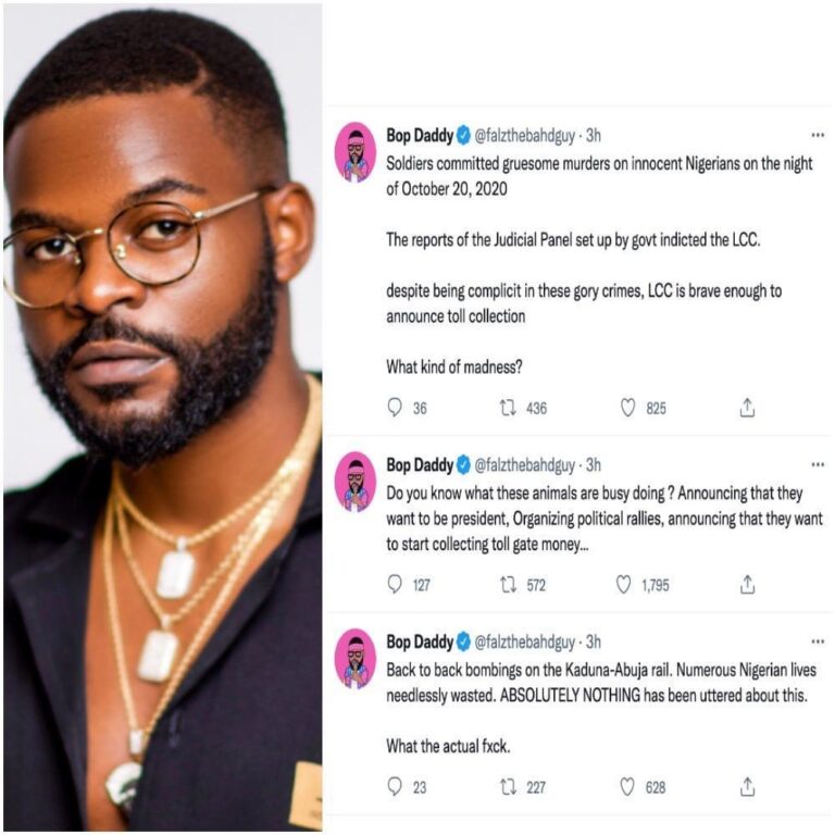 Falz Slams Nigerian Politicians Going About Campaign Activities, Ignoring The Country’s Disarray.