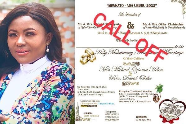 DOMESTIC ABUSE: Lady Calls Off Wedding Plans Schedule To Hold This Saturday