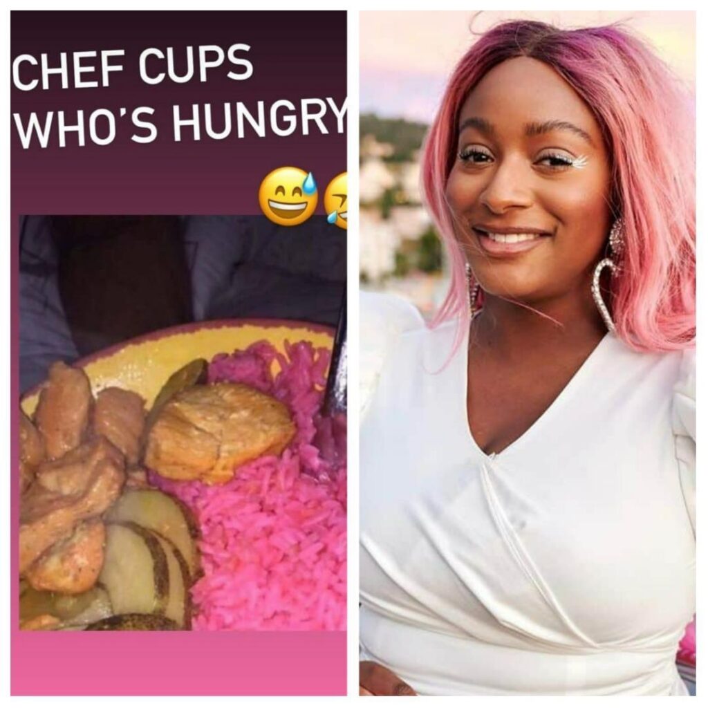 “Chef Cups:” Dj Cuppy Extends Pink Colour To Her Meal 1 “Chef Cups:” Dj Cuppy Extends Pink Colour To Her Meal
