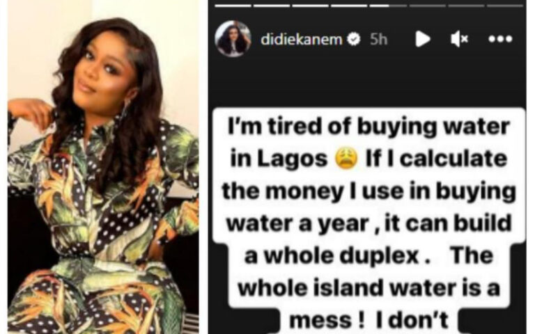 Nollywood Actress Didi Ekanem Laments Bitterly On Contaminated Water On Lagos Island