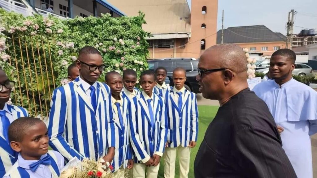 Peter Obi Visits Alma Mater For Pat Utomi's Knighthood In Anambra State