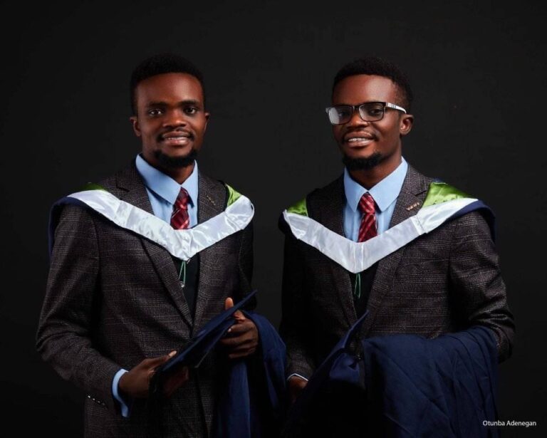Twin Brothers, Taiwo And Kehinde Bags First Class In Law Degree