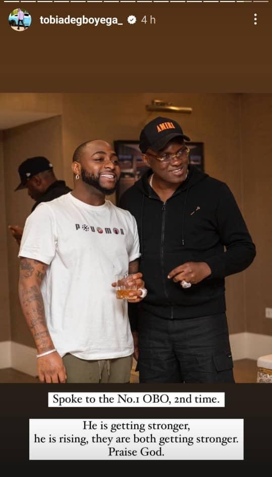 Ifeanyi’s Death: Singer Davido, Chioma Getting Stronger — Pastor Tobi Adegboyega