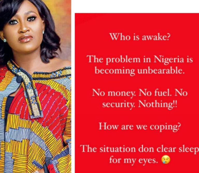Nollywood Actress Expresses Displeasure Over Nigeria’s Problem