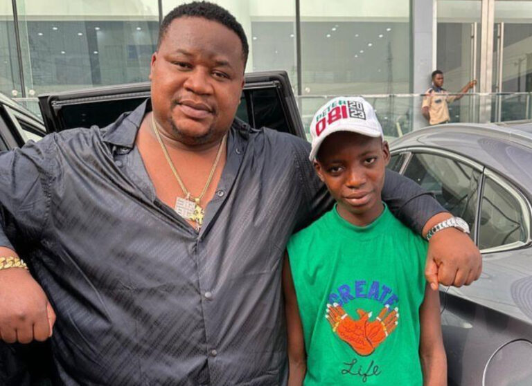 Cubana Chief Priest Promises To Sponsor Teen Who Stood In Front Of Peter Obi’s Convoy During Rally