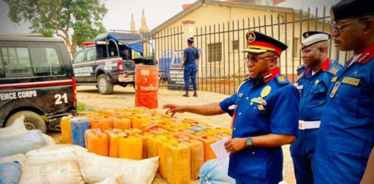 NSCDC Recovers 3,896 Litres Of Petroleum In Lagos State