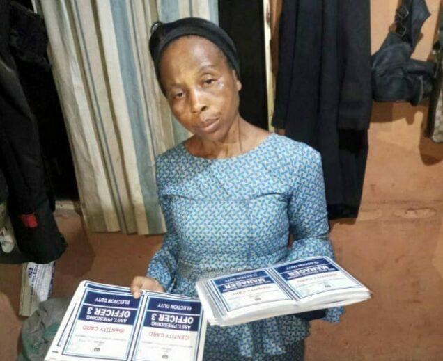 Police Nabs Woman With 550 Laminated INEC Materials In Lagos State
