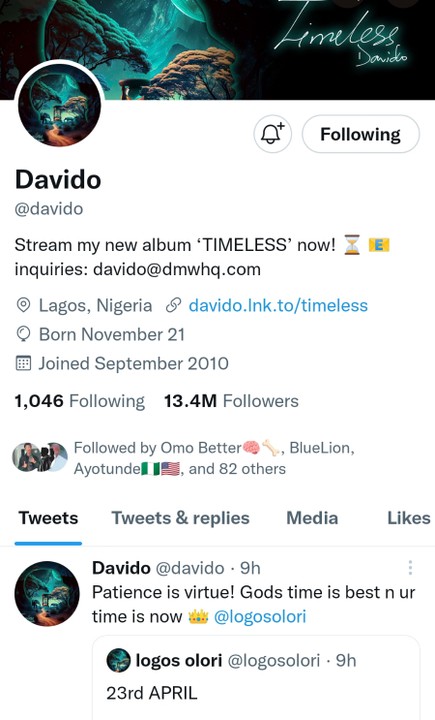 Twitter Boss, Musk Removes Davido, Wizkid, Burna Boy, Other’s Blue Tick Twitter Verification (Photo)