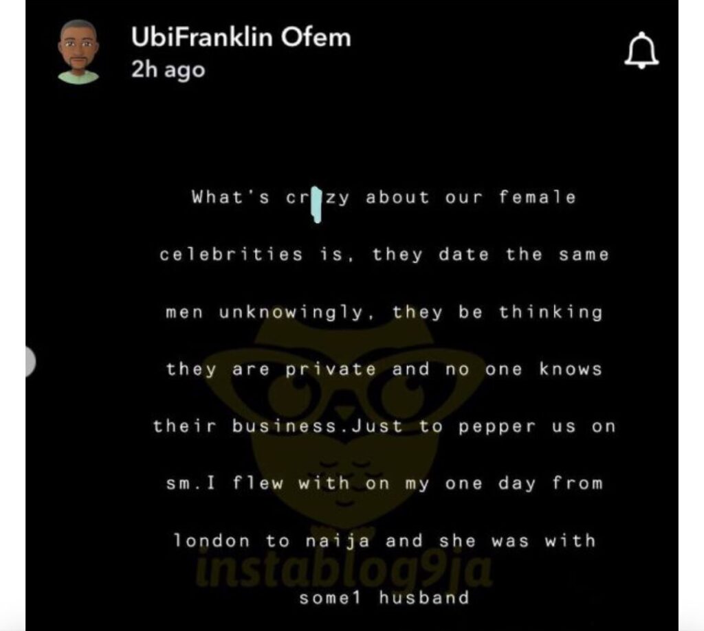 Most female celebrities are dating the same men unknowingly – Music Executive, Ubi Franklin makes bold assertion; reveals how he caught one with someone’s husband