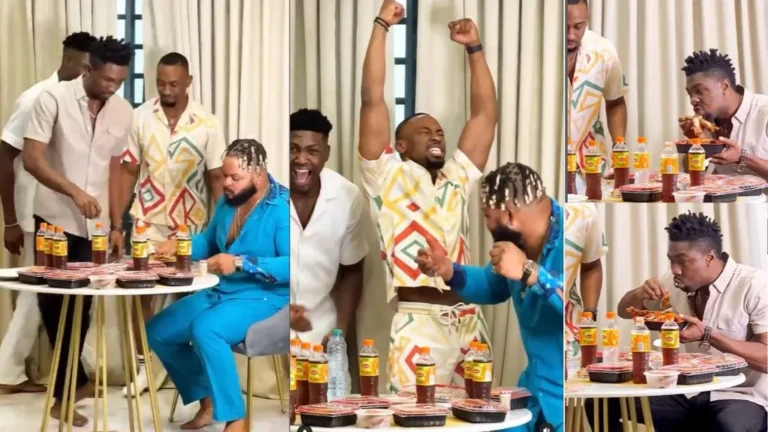“Why Boma come dey Chop like thief na” – Video as BBNaija 2021 ex-housemates jump on the #Bottleflipchallenge (Watch)