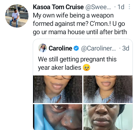 Twitter users react to photos of woman "humbled by pregnancy'