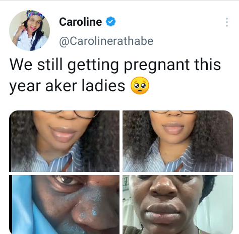 Twitter users react to photos of woman "humbled by pregnancy'