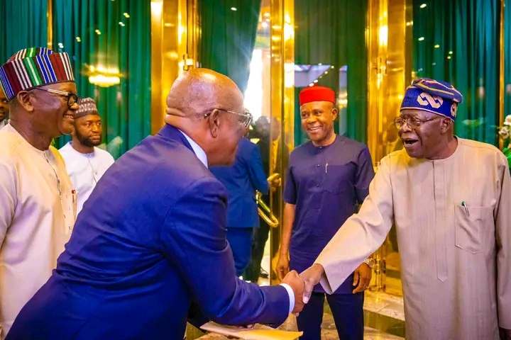 PHOTOS: Tinubu Meets With Members Of PDP G5 In Aso Rock