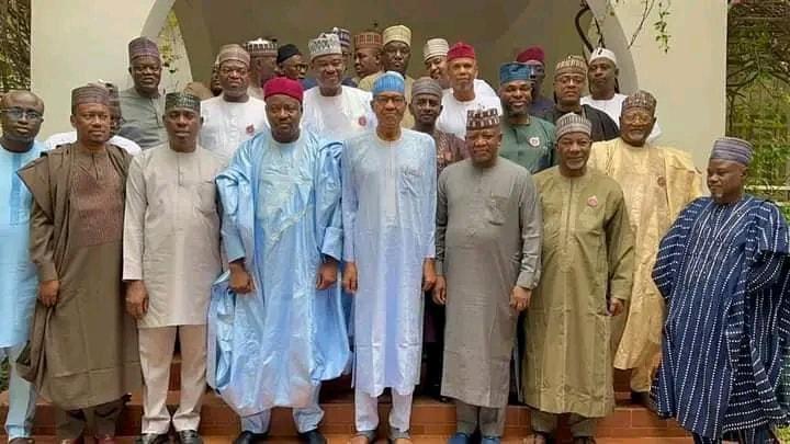 Yari, Others Pays Courtesy Visit To Former President Buhari In Daura (Photos)