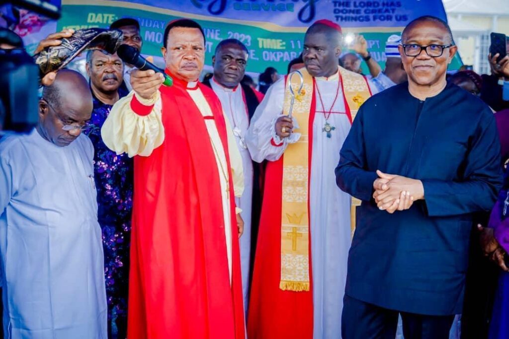 Peter Obi Present As Abia Governor, Alex Otti Holds Inauguration Thanksgiving