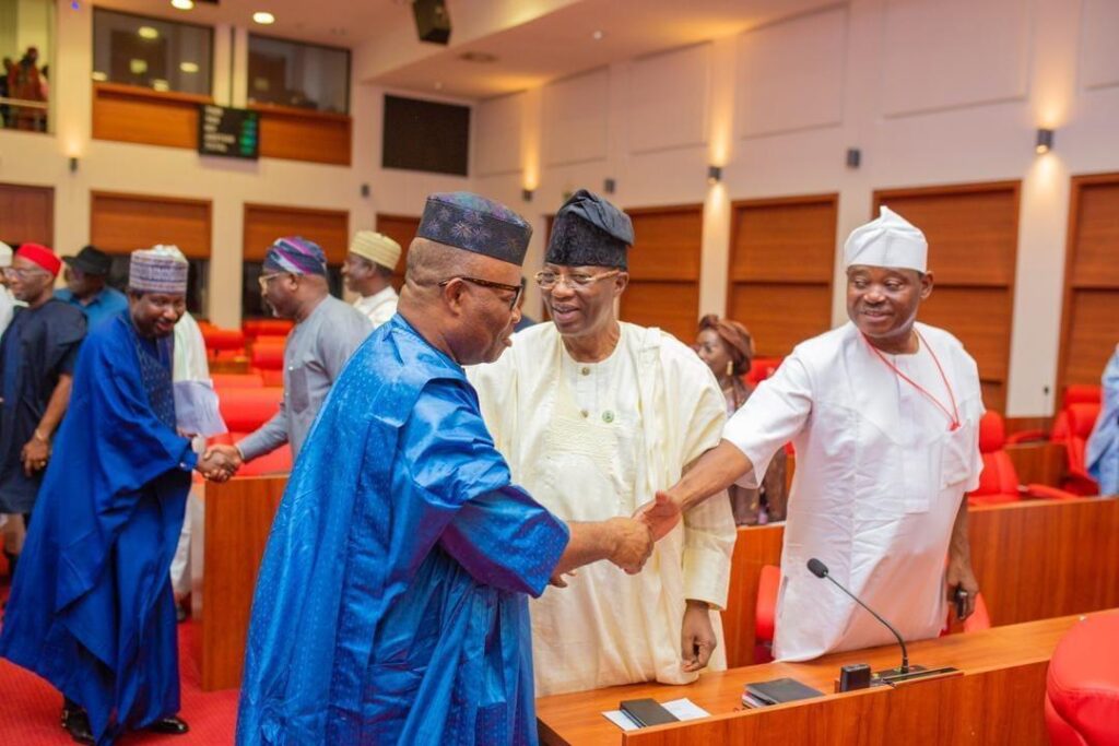 Godswill Akpabio Shares First Photos As He Presides Over Senate Executive Session