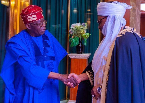 Emirs Of Borgu, Kontogara Visit Bola Tinubu, Photos Surfaces