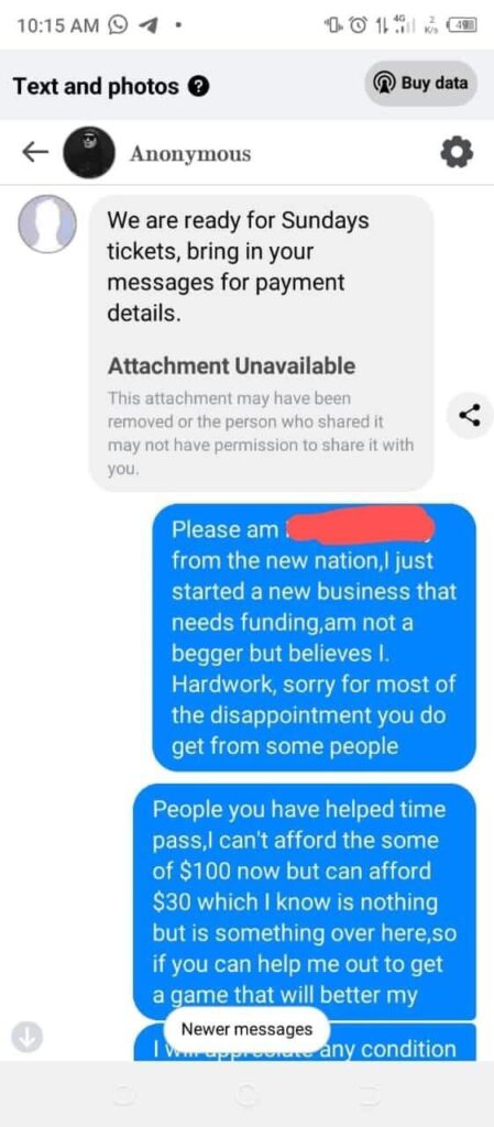How Facebook Anonymous Handle Keeps Defrauding Nigerians, Scammed Lady Of Over 300 Dollars, Others - Woman Laments