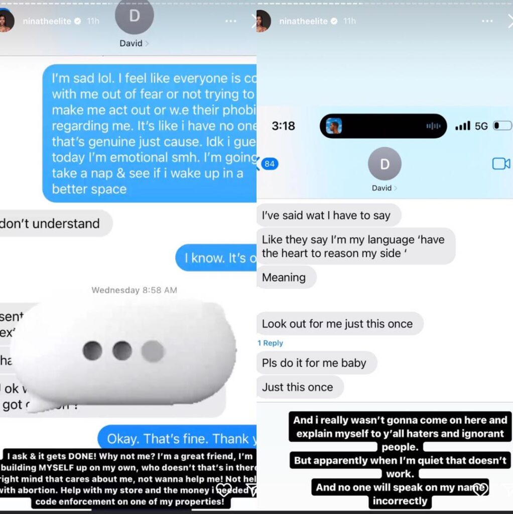 Davido Reportedly Impregnates Side Chick After Having Hot S3x With Her (Sreenshots)