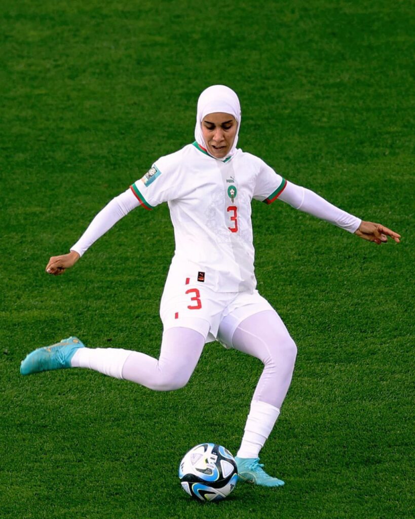 Nouhaila Benzina Makes History At FIFA Women's World Cup By Wearing Hijab (Photos) 1 Nouhaila Benzina Makes History At FIFA Women's World Cup By Wearing Hijab (Photos)