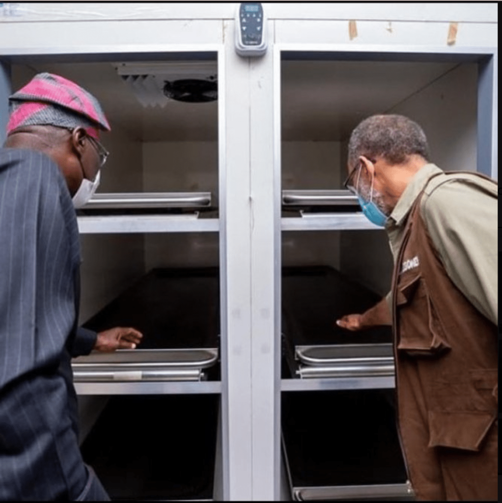 Photos Of Sanwo-Olu And Owner Of Private Funeral Company Allegedly Hiding 103 Slain #EndSars Protesters Emerge 2 Photos Of Sanwo-Olu And Owner Of Private Funeral Company Allegedly Hiding 103 Slain #EndSars Protesters Emerge