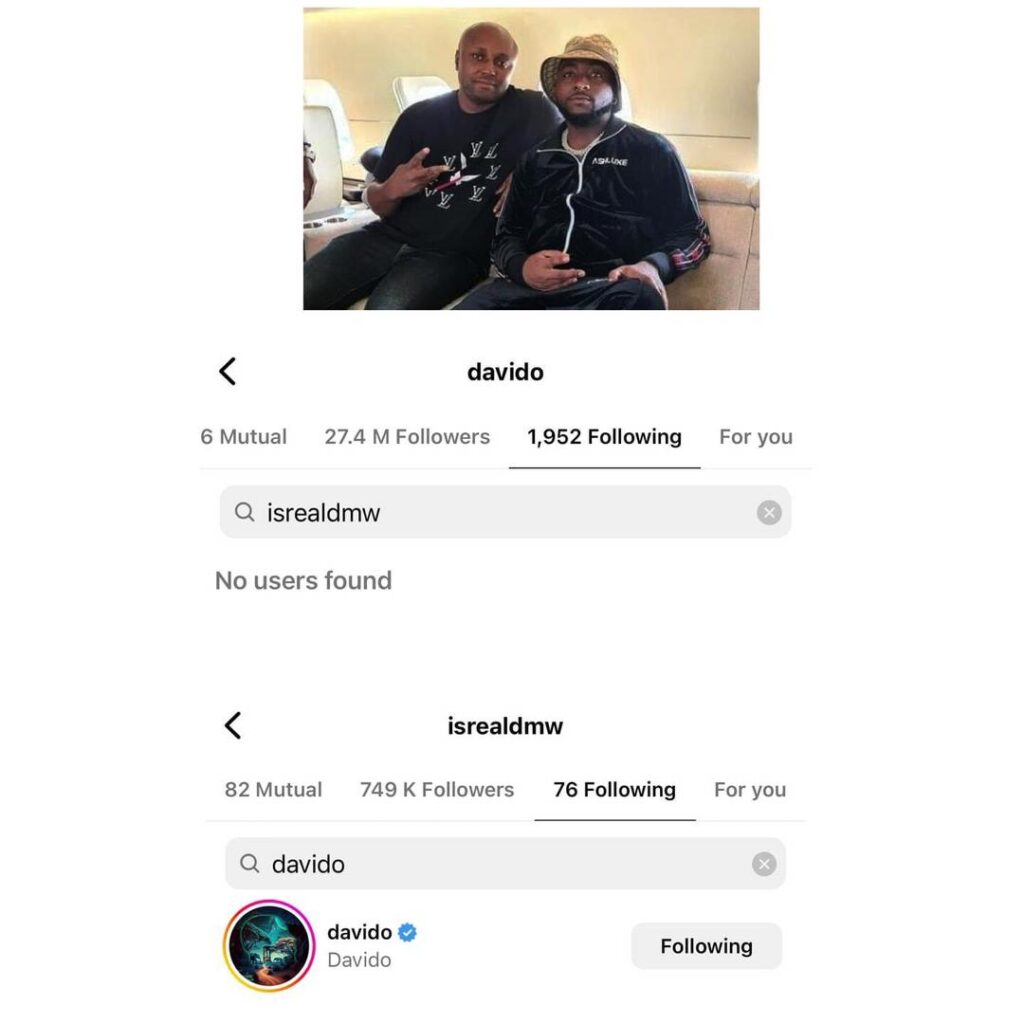 Davido unfollows his aide, Isreal on IG hours after apologizing to Muslims over controversial ‘Jaye lo’ video