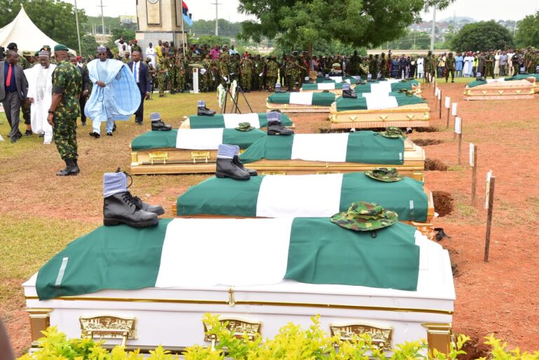 PHOTOS: Burial of Slain Soldiers in Abuja
