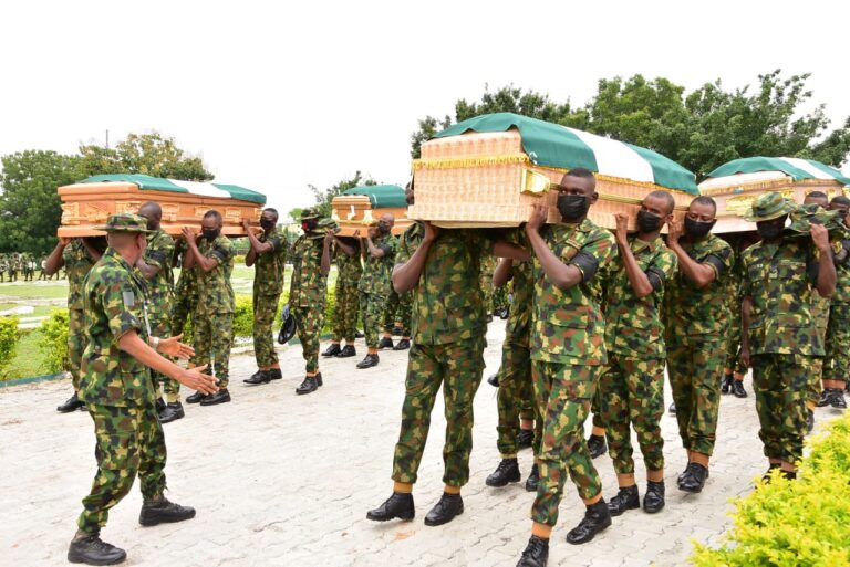 PHOTOS: Burial of Slain Soldiers in Abuja