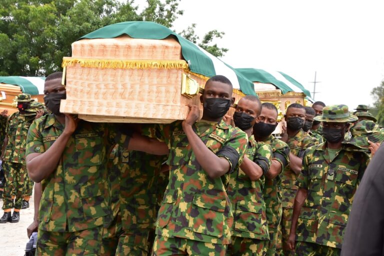 PHOTOS: Burial of Slain Soldiers in Abuja