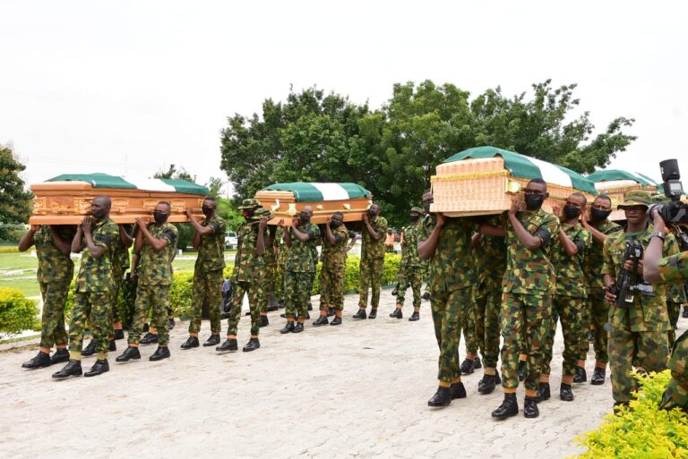 PHOTOS: Burial of Slain Soldiers in Abuja