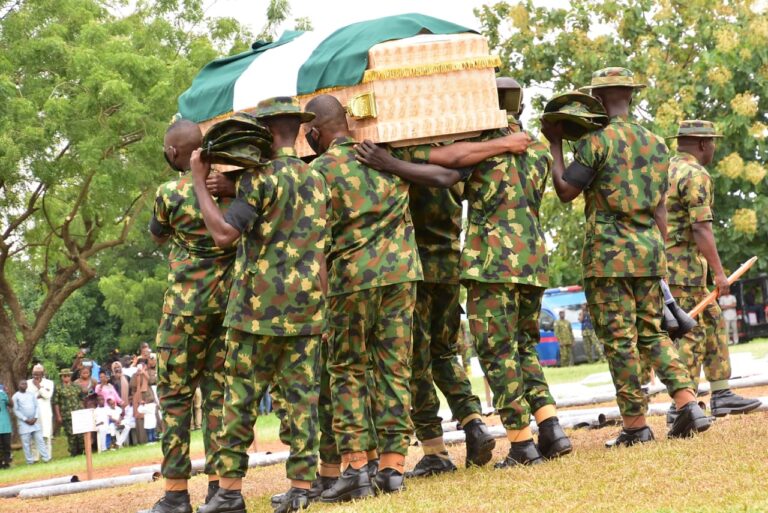 PHOTOS: Burial of Slain Soldiers in Abuja