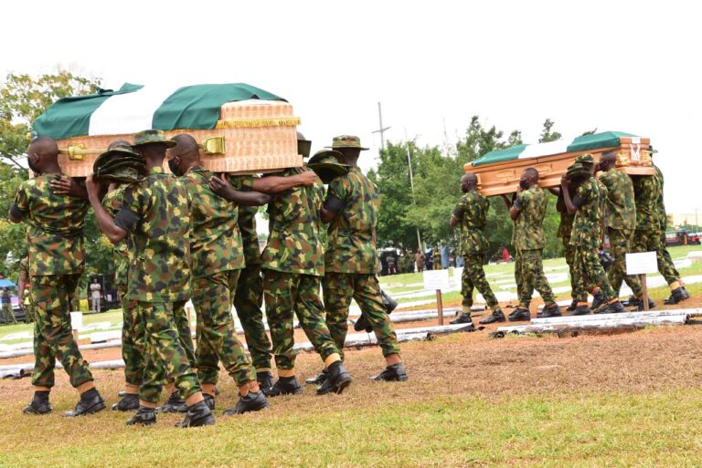 PHOTOS: Burial of Slain Soldiers in Abuja