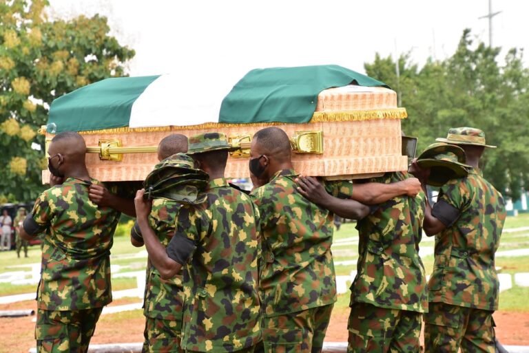 PHOTOS: Burial of Slain Soldiers in Abuja