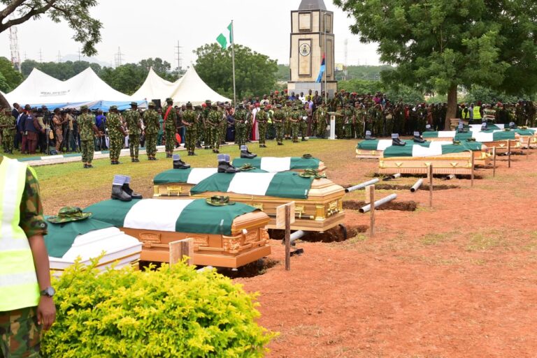PHOTOS: Burial of Slain Soldiers in Abuja