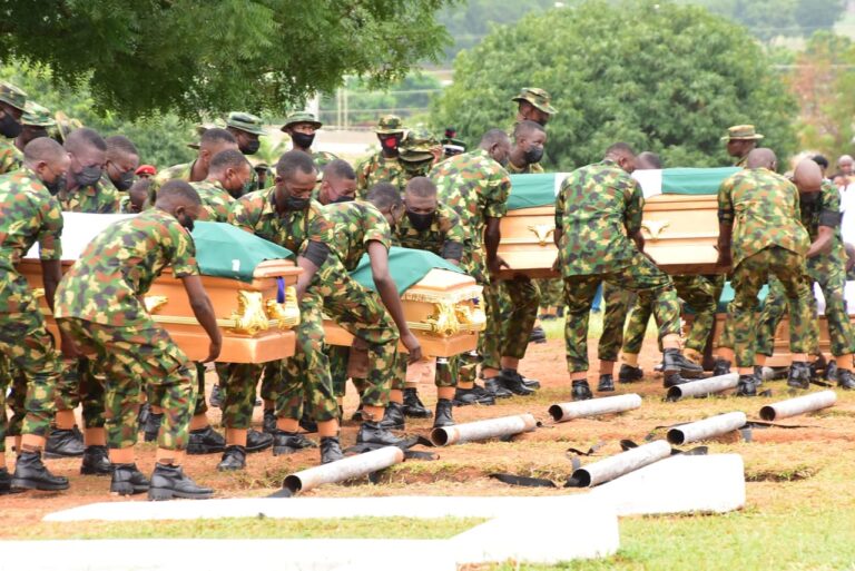 PHOTOS: Burial of Slain Soldiers in Abuja