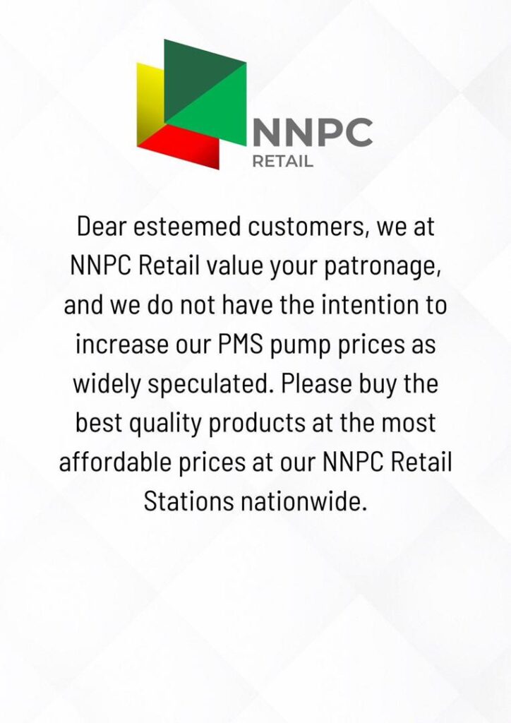 NNPC debunks fresh fuel hike nationwide 1 NNPC debunks fresh fuel hike nationwide