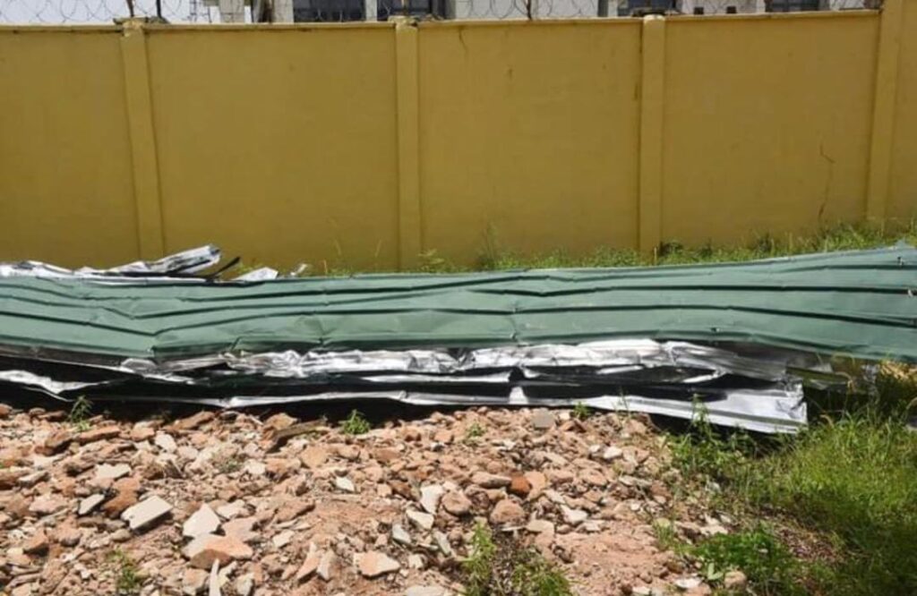 Gombe Govt Officials Assess DSS Office Destroyed By Rainstorm (Photos) 3 Gombe Govt Officials Assess DSS Office Destroyed By Rainstorm (Photos)