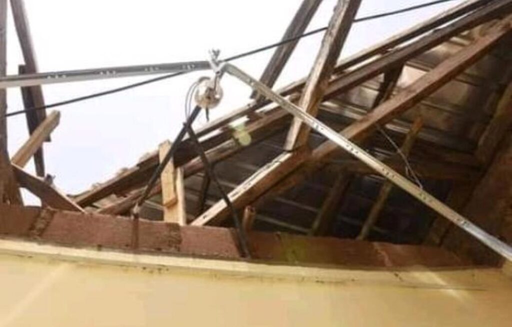 Gombe Govt Officials Assess DSS Office Destroyed By Rainstorm (Photos) 1 Gombe Govt Officials Assess DSS Office Destroyed By Rainstorm (Photos)