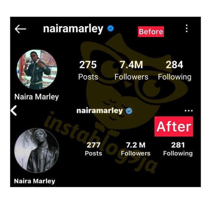 Mohbad: Naira Marley lo§es over 200,000 followers on IG in less than 72 hours 1 Mohbad: Naira Marley lo§es over 200,000 followers on IG in less than 72 hours