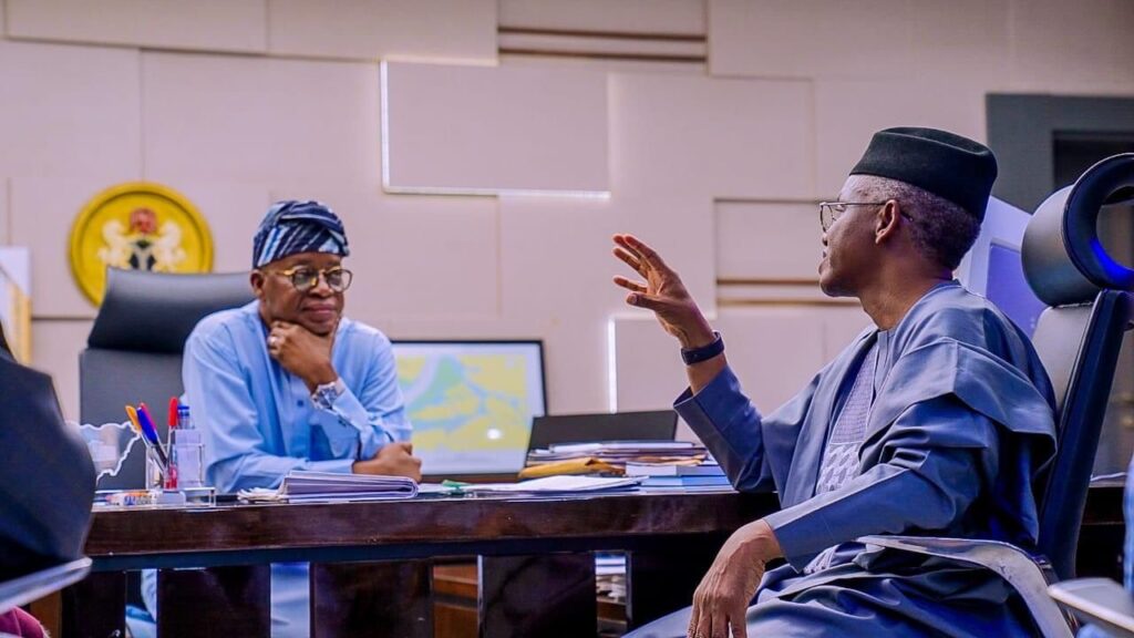 Minister of Blue Blue Economy, Oyetola Hosts Nasir El-Rufai in Abuja (Photos)