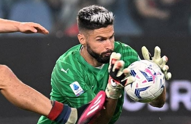 AC Milan Register Olivier Giroud As Goalkeeper After Save Against Genoa