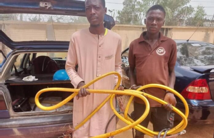 Police Nabs Two For V@ndalising Armoured Cables In Adamawa State