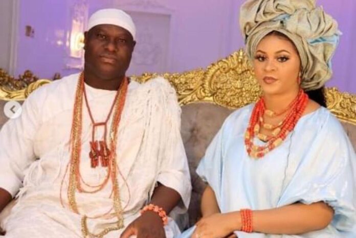 Ooni’s third wife, Olori Tobi marks first wedding anniversary with His majesty