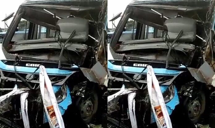 Lagos BRT Cr@shes On Highway Today