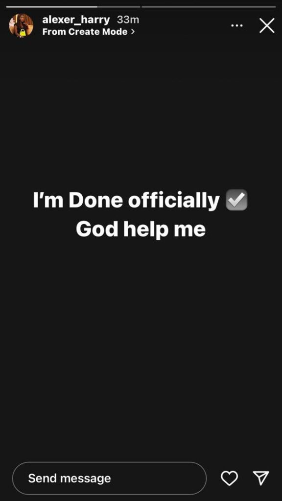 "I'm Officially Done" - Alexer Peres Says As Her Marriage With Harrysong Reportedly Hit The Rock