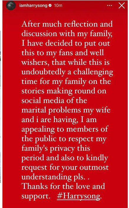 "I'm Officially Done" - Alexer Peres Says As Her Marriage With Harrysong Reportedly Hit The Rock