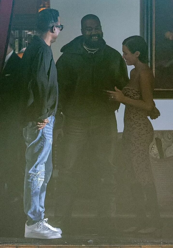 Kanye West Shows Off $850,00 Titanium Dentures While Out With Wife Bianca Censori And Chris Rock (Photos)