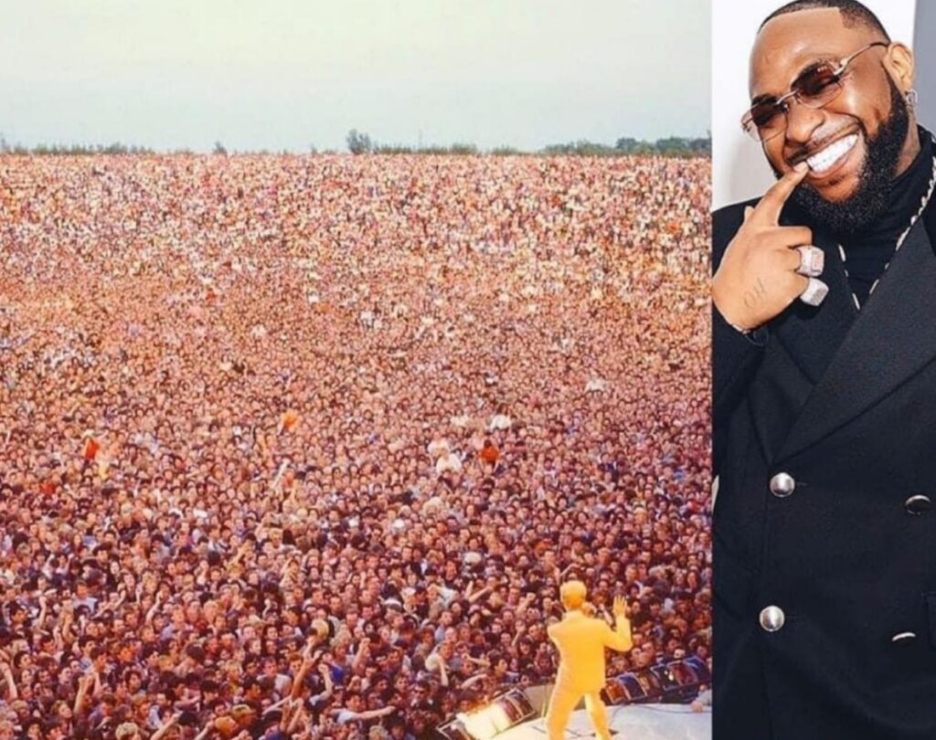 DO YOU AGREE? Davido Is The Only African Artiste That Can Pull This Type Of Crowd (SEE PHOTO)