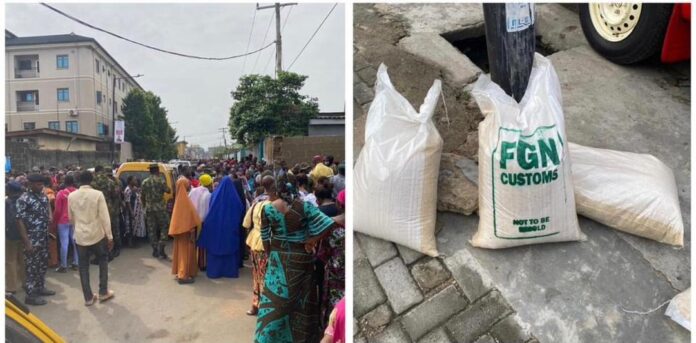Hunger: Customs begins sale of seized rice from smugglers
