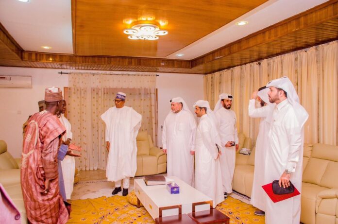 Qatar Charity Foundation Delegation Visits Former president Buhari In Daura